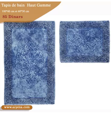 Tapis de Bain épais absorbante Haut Qualité Garantie 5 ans  Bleu Claire