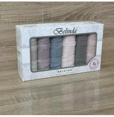 Pack de 6 Serviettes de Bain intime en Bambou Bio, Épaisses et Ultra-Douces (50x30 cm)