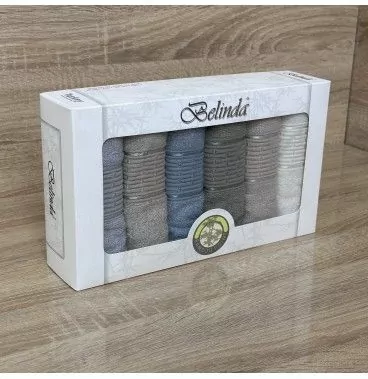 Pack de 6 Serviettes de Bain intime en Bambou Bio, Épaisses et Ultra-Douces (50x30 cm)