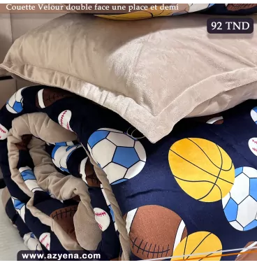 Couette Velours Luxe – Ultra-Douce, Chaude et Réversible
