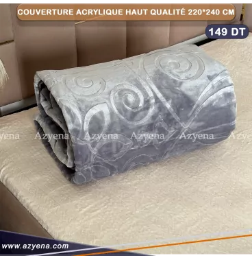 Couverture Acrylique Lux de marque MORA GOLD 220*240 cm