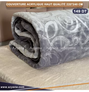 Couverture Acrylique Lux de marque MORA GOLD 220*240 cm