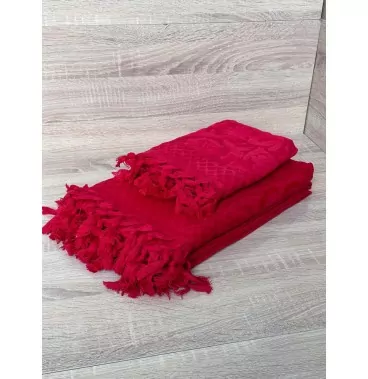 Lot de Deux Draps de Bain en 100% Coton Doux