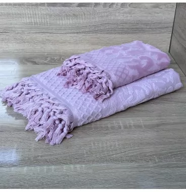 Lot de Deux Draps de Bain en 100% Coton Doux