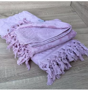 Lot de Deux Draps de Bain en 100% Coton Doux
