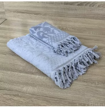 Lot de Deux Draps de Bain en 100% Coton Doux