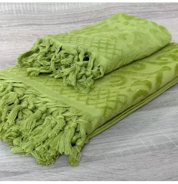 Lot de Deux Draps de Bain en 100% Coton Doux