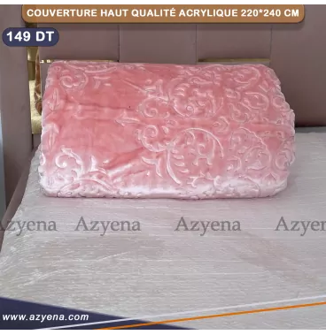 Couverture Acrylique Lux de marque MORA GOLD 220*240 cm