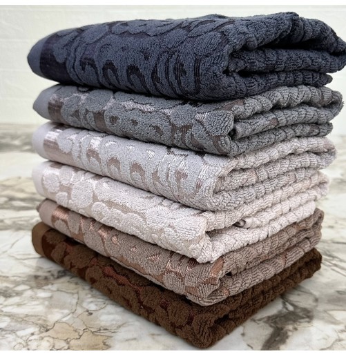 Lot de 6 serviettes de bain 90*50 cm Coton
