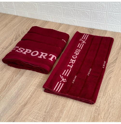 Ensemble de 2 Draps de bain en 100% Coton