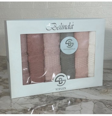 6 Serviettes de Bain Bambou-Coton – Luxe & Confort