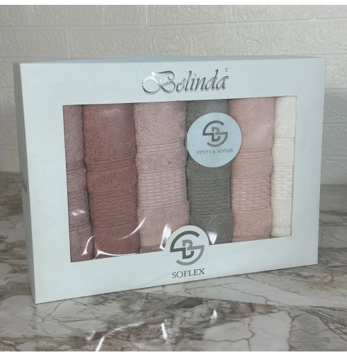 6 Serviettes de Bain Bambou-Coton – Luxe & Confort