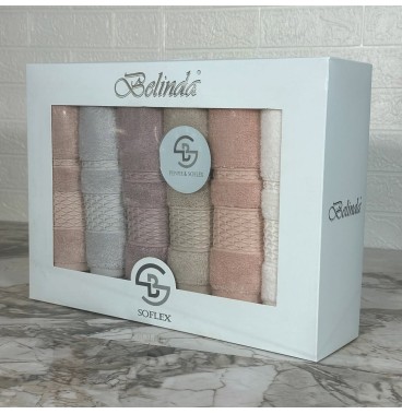 6 Serviettes de Bain Bambou-Coton – Luxe & Confort