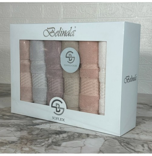 6 Serviettes de Bain Bambou-Coton – Luxe & Confort