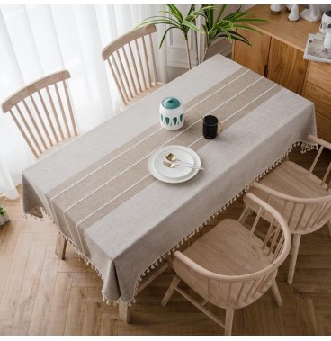 🍽️ Nappe de Table Luxe Rectangulaire 150x220 cm – Antitache, Antifroissement & Élégance Intemporelle