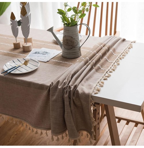 🍽️ Nappe de Table Luxe Rectangulaire 150x220 cm – Antitache, Antifroissement & Élégance Intemporelle