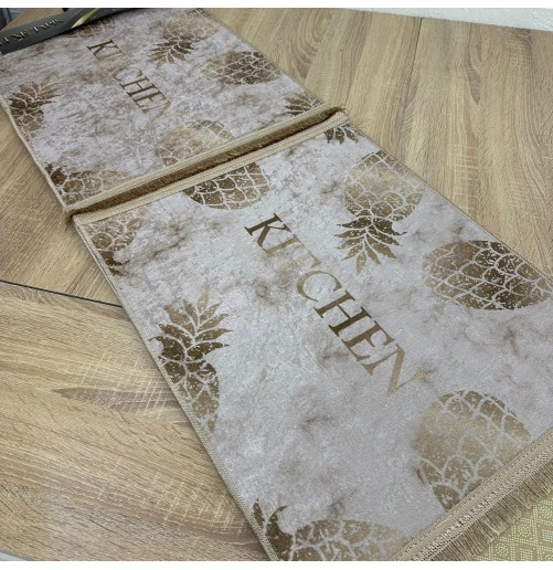 Lot de 3 Tapis de Cuisine Antidérapants – Élégance & Confort pour une Cuisine Moderne