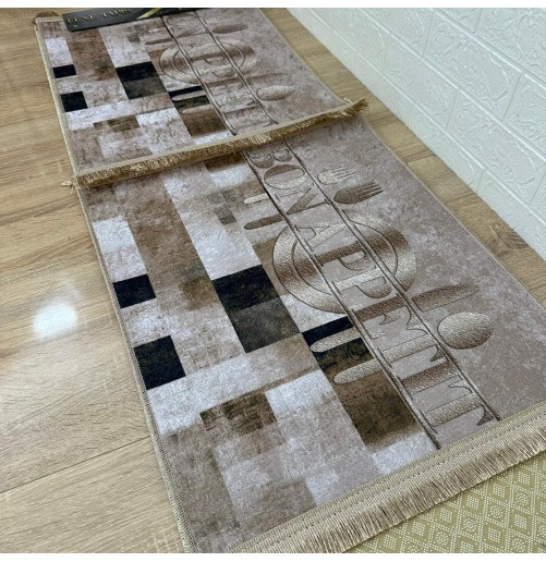 Lot de 3 Tapis de Cuisine Antidérapants – Élégance & Confort pour une Cuisine Moderne