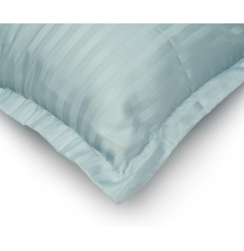 Lot de 6 Taies d’Oreiller 50x70 cm – Coton Microfibre Rayé Satiné