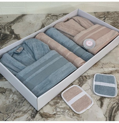 🛁 Coffret de Bain Luxe 8 Pièces en Bambou – Douceur, Qualité & Élégance