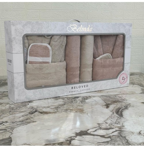 🛁 Coffret de Bain Luxe 8 Pièces en Bambou – Douceur, Qualité & Élégance