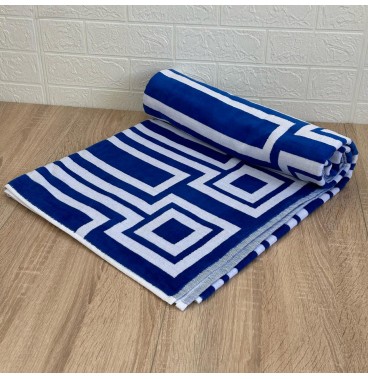 Drap de plage en coton haut de gamme – Grand format 100x180 cm, design élégant