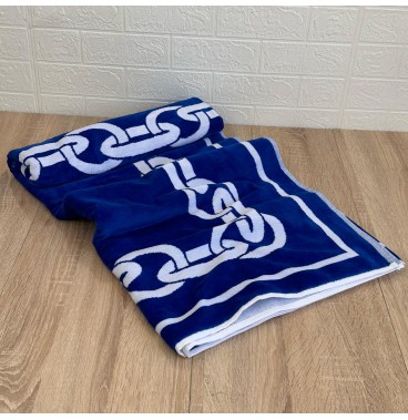 Drap de plage en coton haut de gamme – Grand format 100x180 cm, design élégant