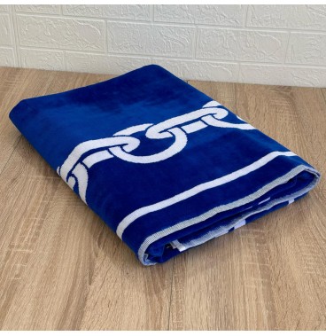 Drap de plage en coton haut de gamme – Grand format 100x180 cm, design élégant