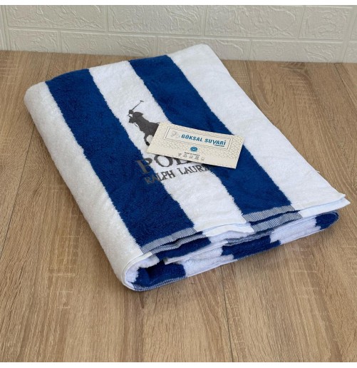 Drap de plage en coton haut de gamme – Grand format 100x180 cm, design élégant