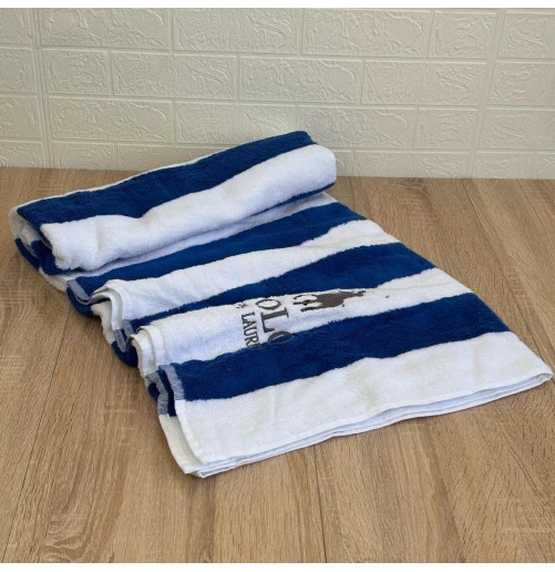 Drap de plage en coton haut de gamme – Grand format 100x180 cm, design élégant