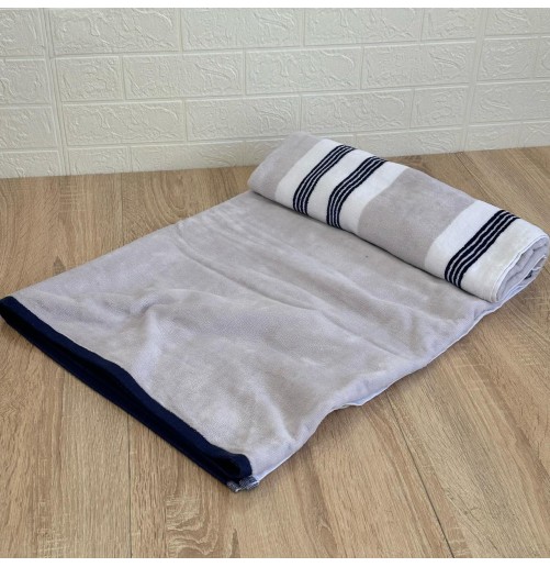 Drap de plage en coton haut de gamme – Grand format 100x180 cm, design élégant