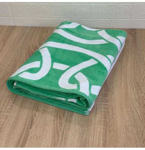 Drap de plage en coton haut de gamme – Grand format 100x180 cm, design élégant