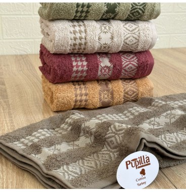 Lot de 6 serviettes de bain 90x50 cm – Pupilla Collection, qualité luxe