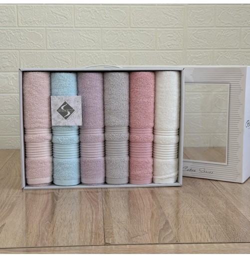 Coffret 6 Serviettes de Bain MODES BATH – Douceur & Élégance
