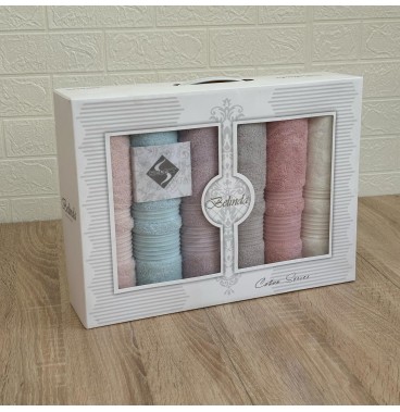 Coffret 6 Serviettes de Bain MODES BATH – Douceur & Élégance