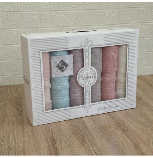 Coffret 6 Serviettes de Bain MODES BATH – Douceur & Élégance