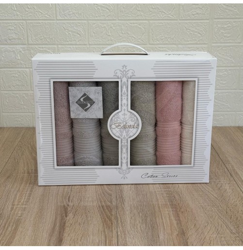 Coffret 6 Serviettes de Bain MODES BATH – Douceur & Élégance