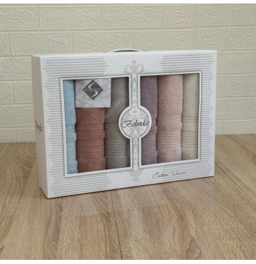 Coffret 6 Serviettes de Bain MODES BATH – Douceur & Élégance