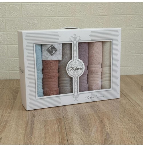 Coffret 6 Serviettes de Bain MODES BATH – Douceur & Élégance