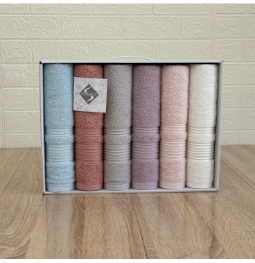 Coffret 6 Serviettes de Bain MODES BATH – Douceur & Élégance