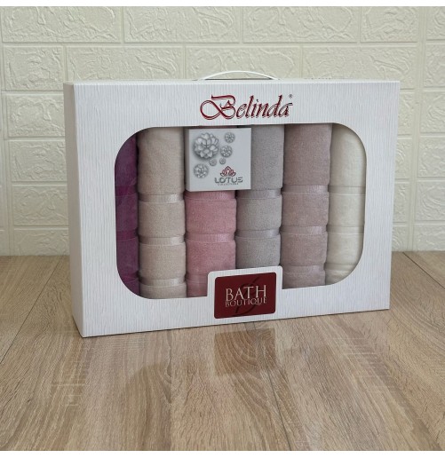 Coffret 6 Serviettes de Bain MODES BATH – Douceur & Élégance