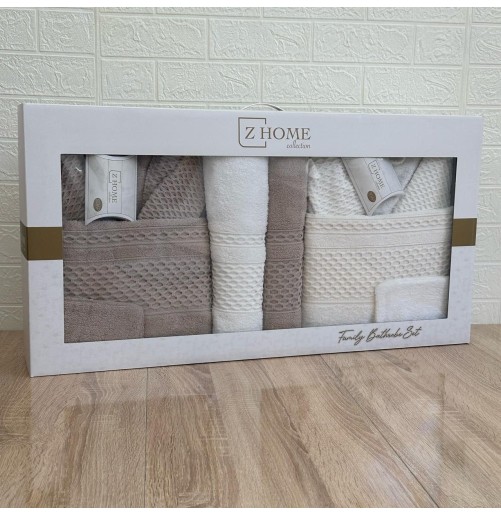 Coffret Linge de Bain Elle & Lui – 6 Pièces 100% Coton – Doux & Absorban