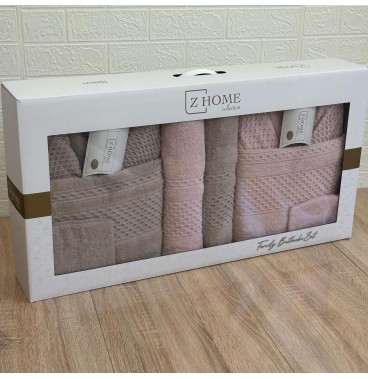 Coffret Linge de Bain Elle & Lui – 6 Pièces 100% Coton – Doux & Absorban