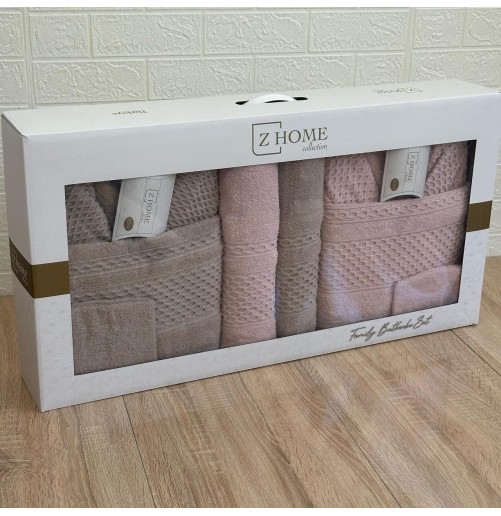 Coffret Linge de Bain Elle & Lui – 6 Pièces 100% Coton – Doux & Absorban