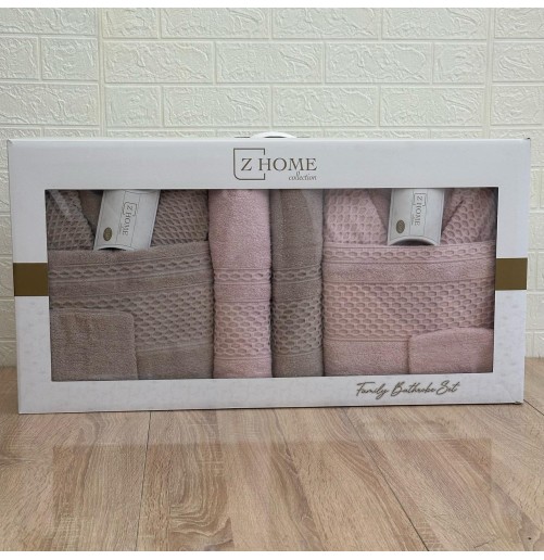 Coffret Linge de Bain Elle & Lui – 6 Pièces 100% Coton – Doux & Absorban