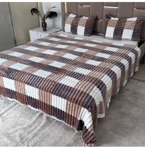 Ensemble Plaids en Polaire Luxueuse 3 Pièces :Nouvelle Collection