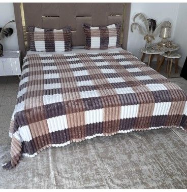 Ensemble Plaids en Polaire Luxueuse 3 Pièces :Nouvelle Collection