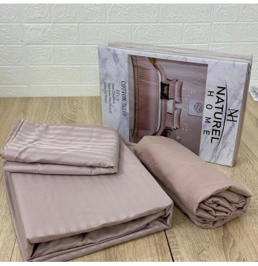 Parure de Lit 4 Pièces Coton 2 Places  – Rose Golds