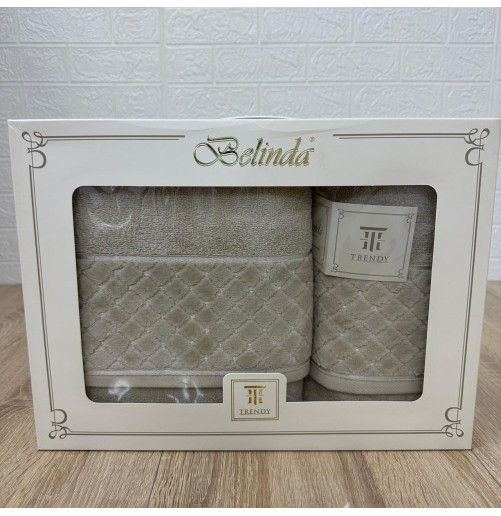 Pack de 2 Draps de Bain en Coton de Qualité Luxueuse - Marque Belinda
