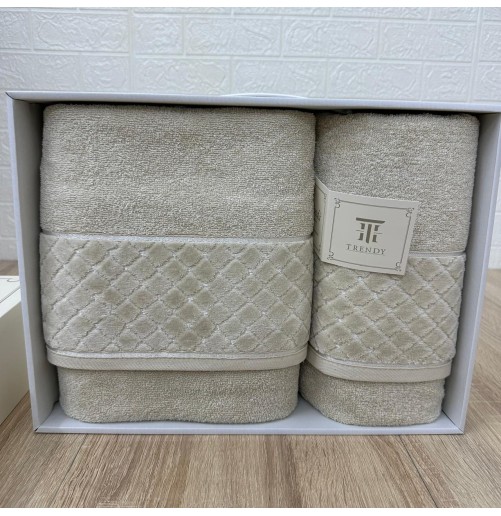 Pack de 2 Draps de Bain en Coton de Qualité Luxueuse - Marque Belinda